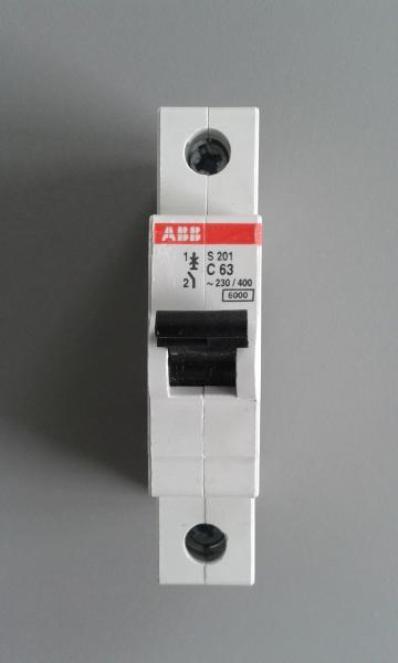 ABB Leitungsschutzschalter S201-C63 1-polig C63A 6kA